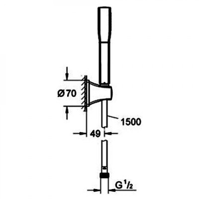 Душевой набор Grohe Grandera Stick (27993IG0)