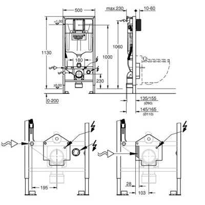 Инсталляция GROHE RAPID SL 39112001