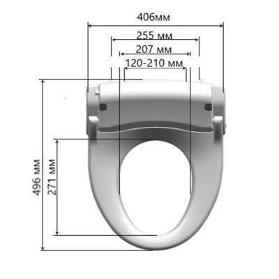 Унитаз подвесной JACOB DELAFON PATIO с крышкой-биде DibJ850R