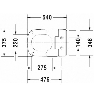 Крышка биде DURAVIT SENSO WASH SLIM 611200