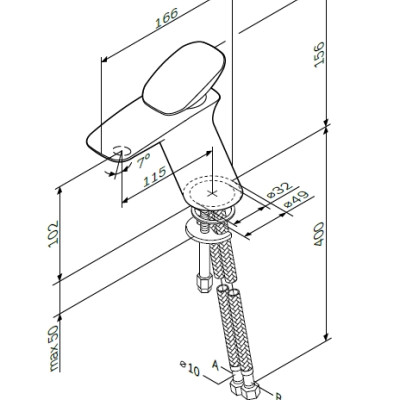 Смеситель для умывальника AM.PM Spirit 2.0 (F70A02100)