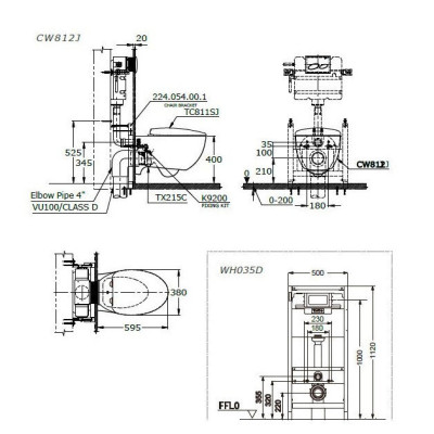 Унитаз подвесной TOTO LE MUSE CW812J